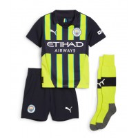 Fotbalové Dres Manchester City Bernardo Silva #20 Dětské Venkovní 2024-25 Krátký Rukáv (+ trenýrky)